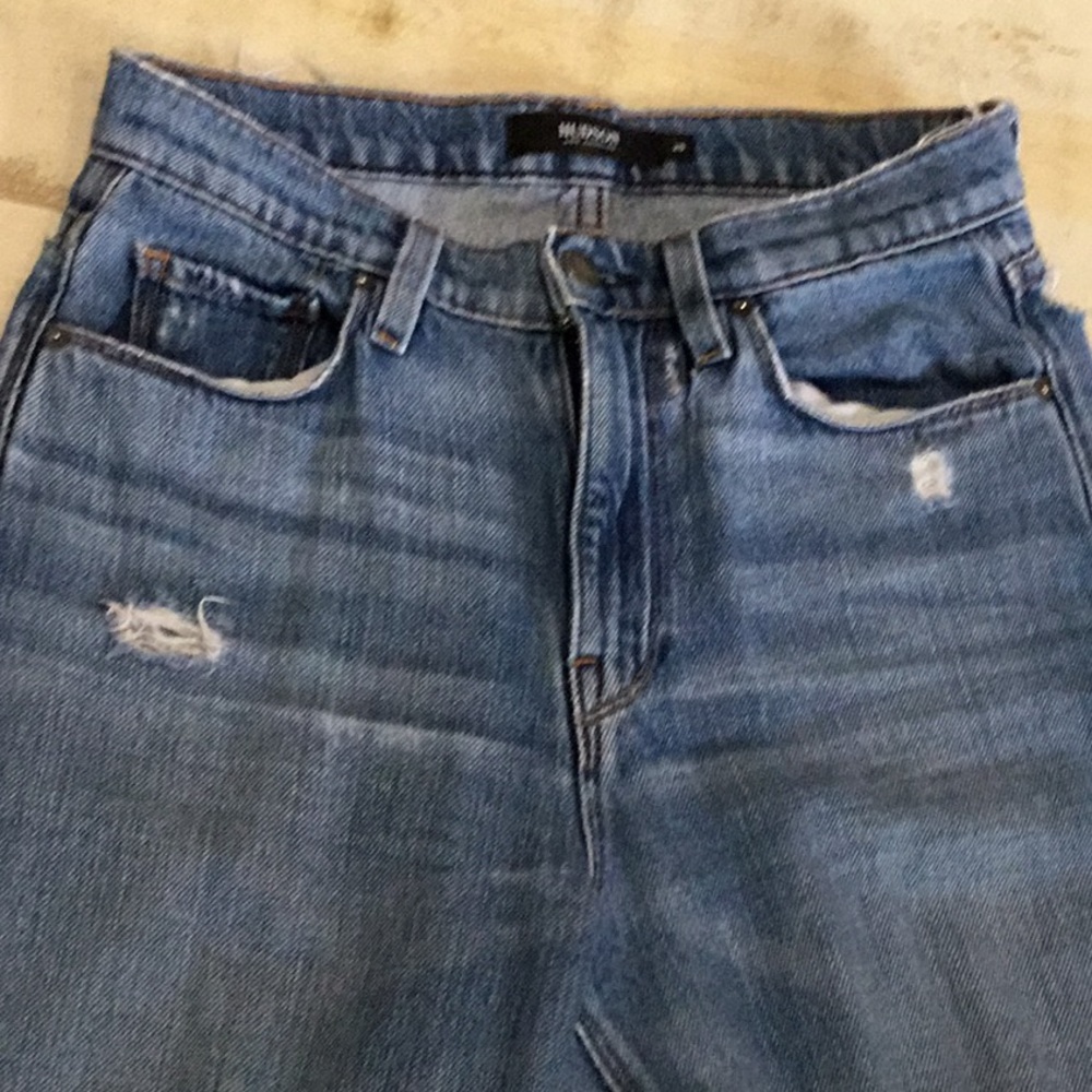 HUDSON ripped mom jeans - size 25